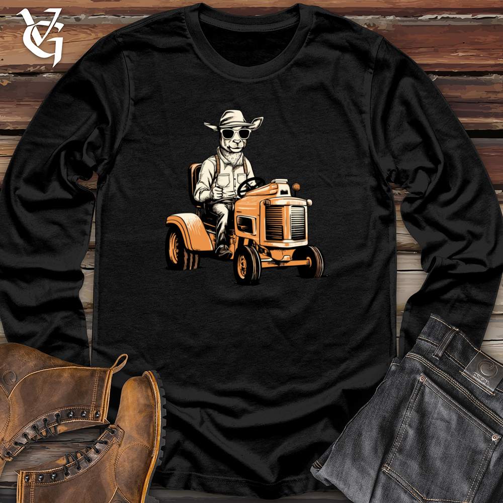 Viking Goods Vintage Farm Cruisin Long Sleeve Black / L