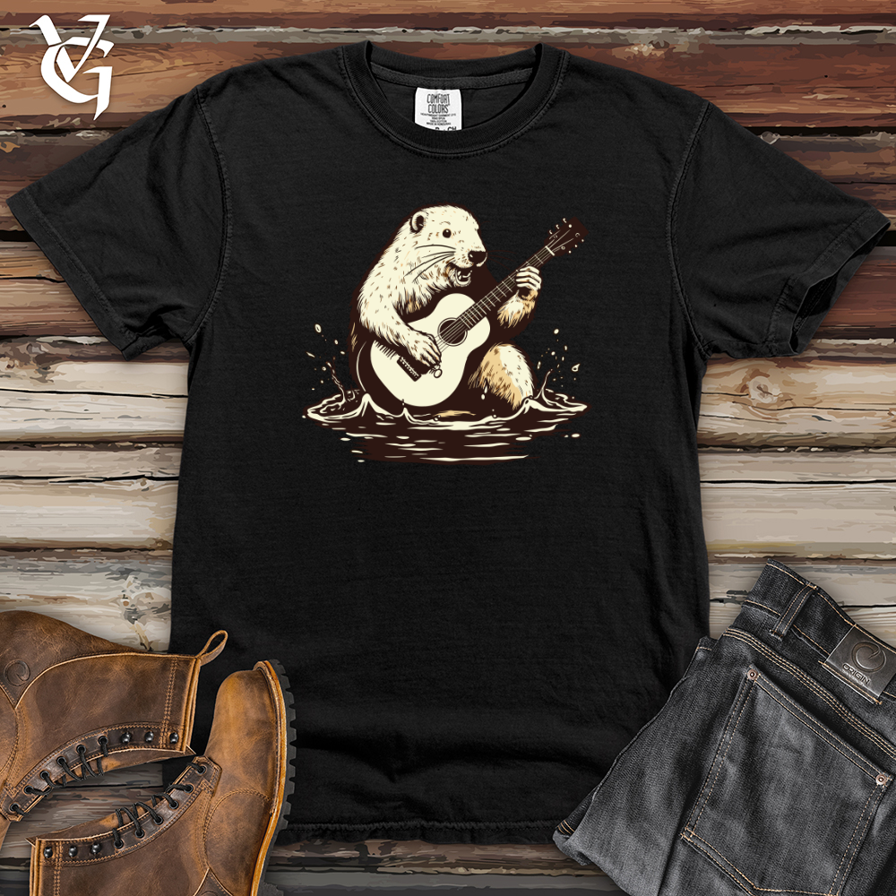 Viking Goods Vintage Groove Beaver Heavy Cotton Comfort Colors Tee Black / L