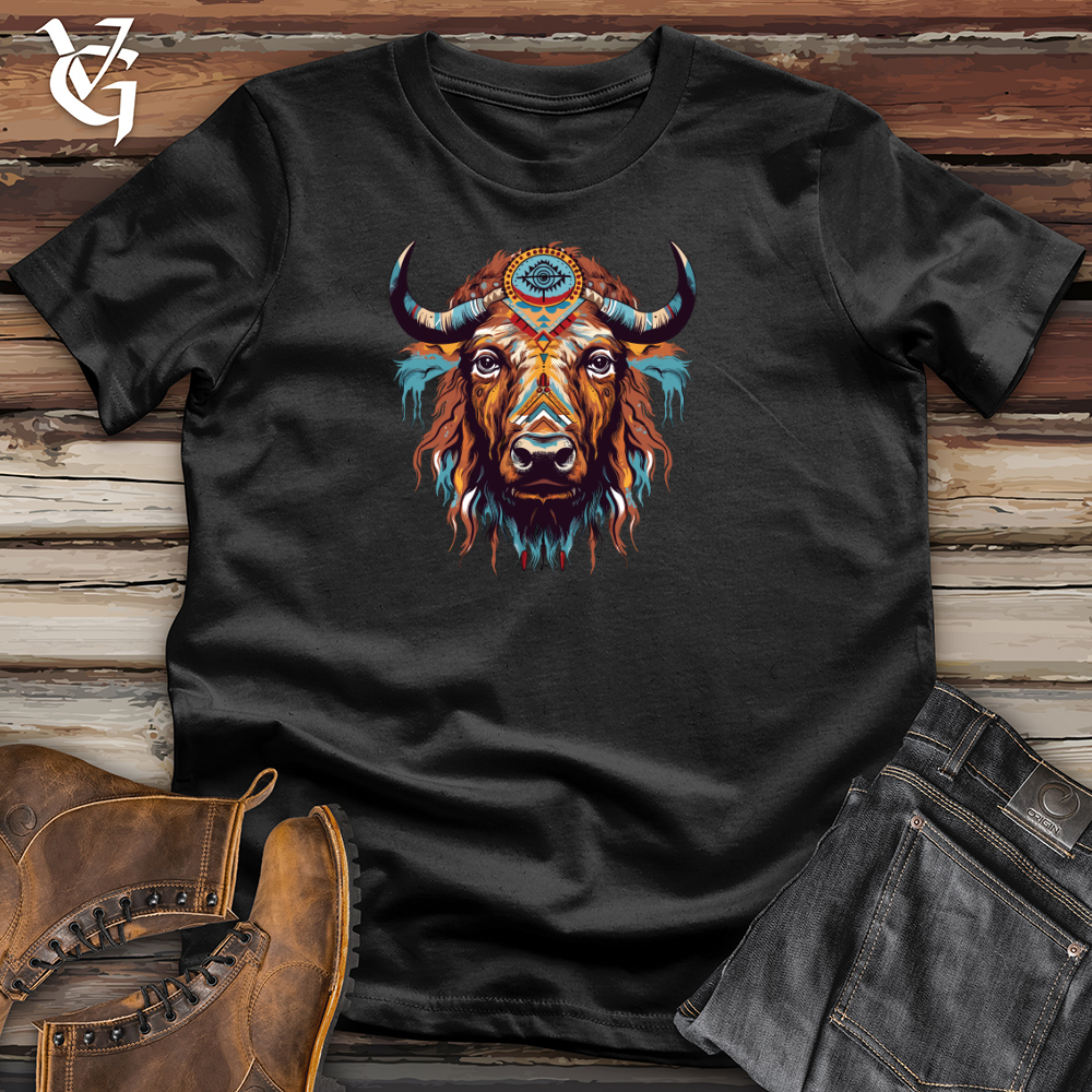 Viking Goods Vintage Hippy Buffalo Cotton Tee Black / L