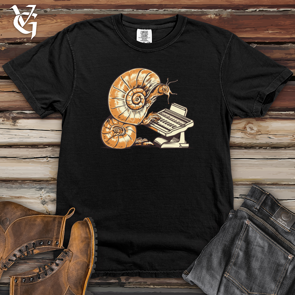 Viking Goods Vintage Ivory Snail Heavy Cotton Comfort Colors Tee Black / L