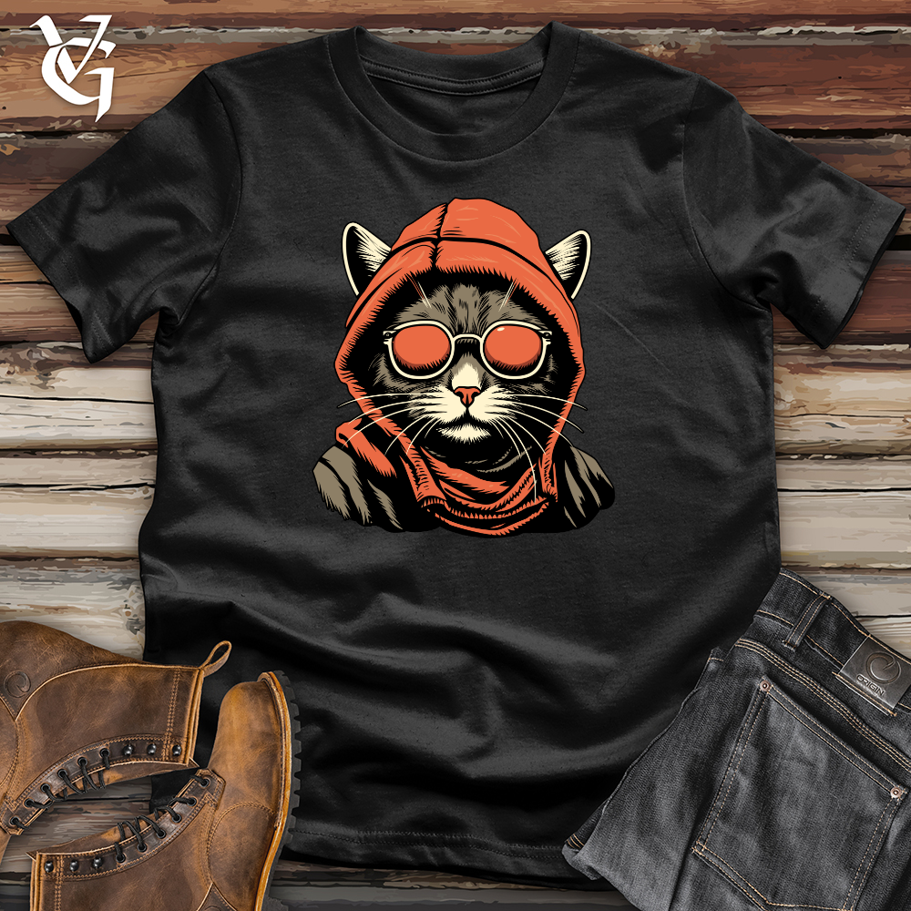 Viking Goods Vintage Masked Kitty Softstyle Tee Black / L