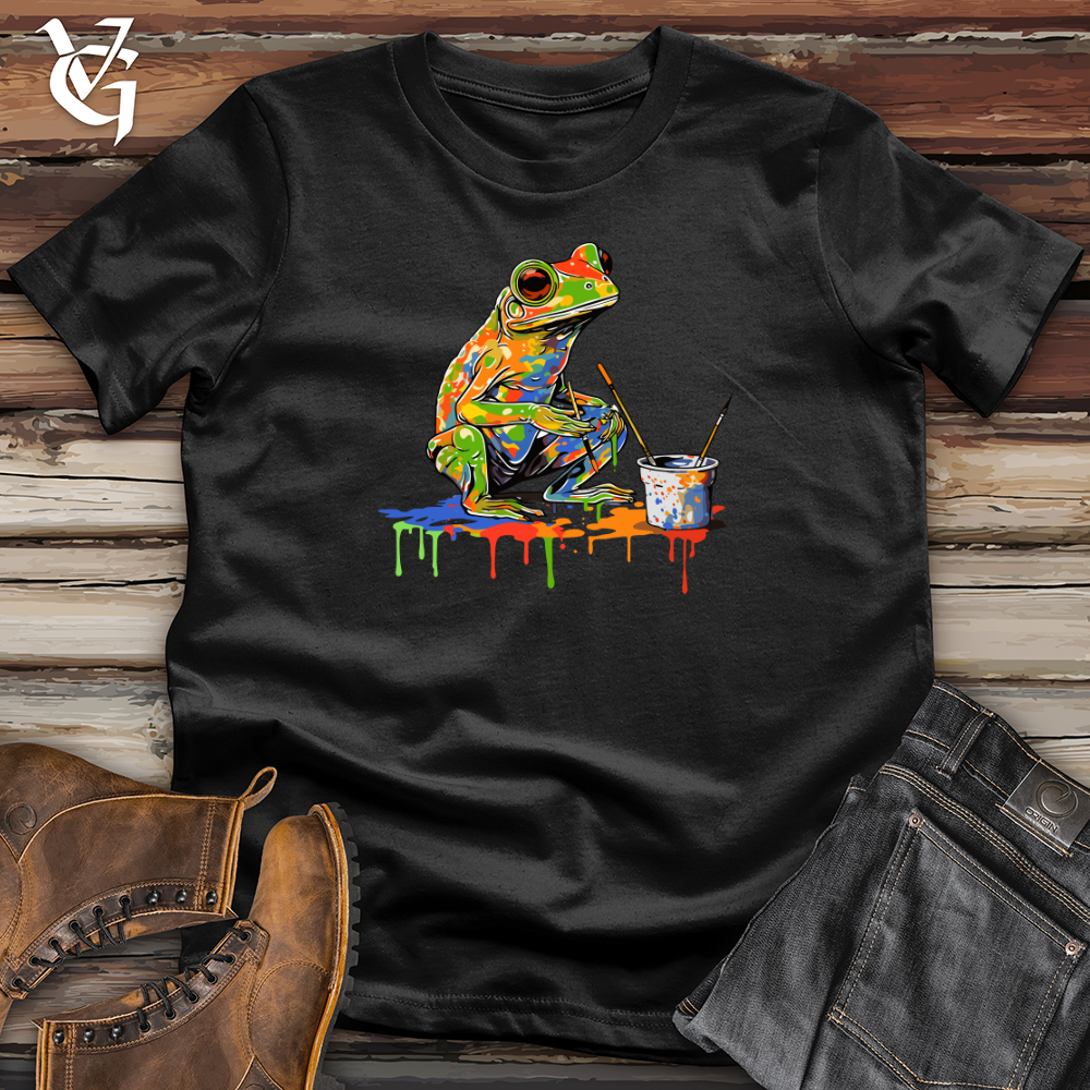 Viking Goods Vintage Masterpiece Frog Softstyle Tee Black / L