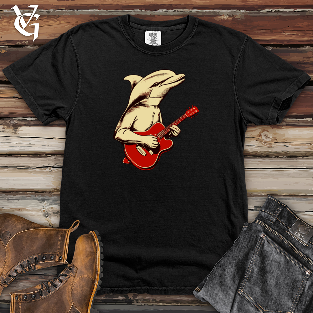 Viking Goods Vintage Melody Dolphin Heavy Cotton Comfort Colors Tee Black / L