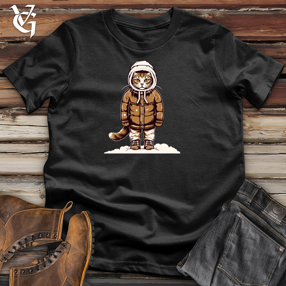 Viking Goods Vintage Paws on Snow Cotton Tee Black / L