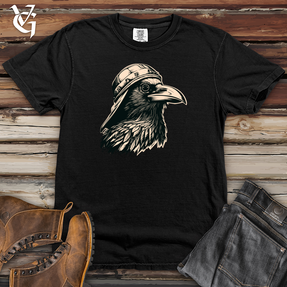 Viking Goods Vintage Raven Snapback Heavy Cotton Comfort Colors Tee Black / L