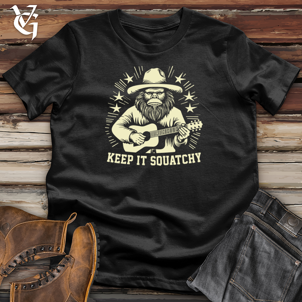 Viking Goods Vintage Serenade Sasquatch Softstyle Tee Black / L