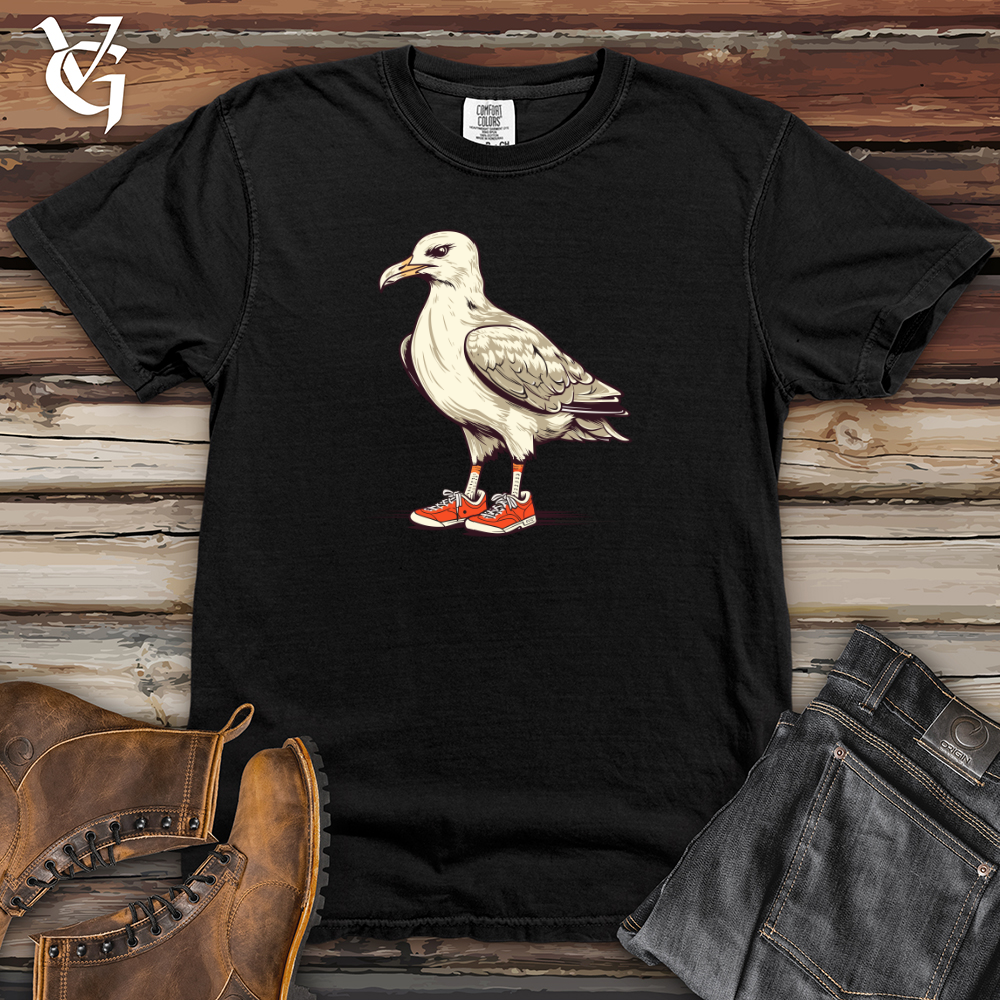 Viking Goods Vintage Sneaker Seagull Heavy Cotton Comfort Colors Tee Black / L