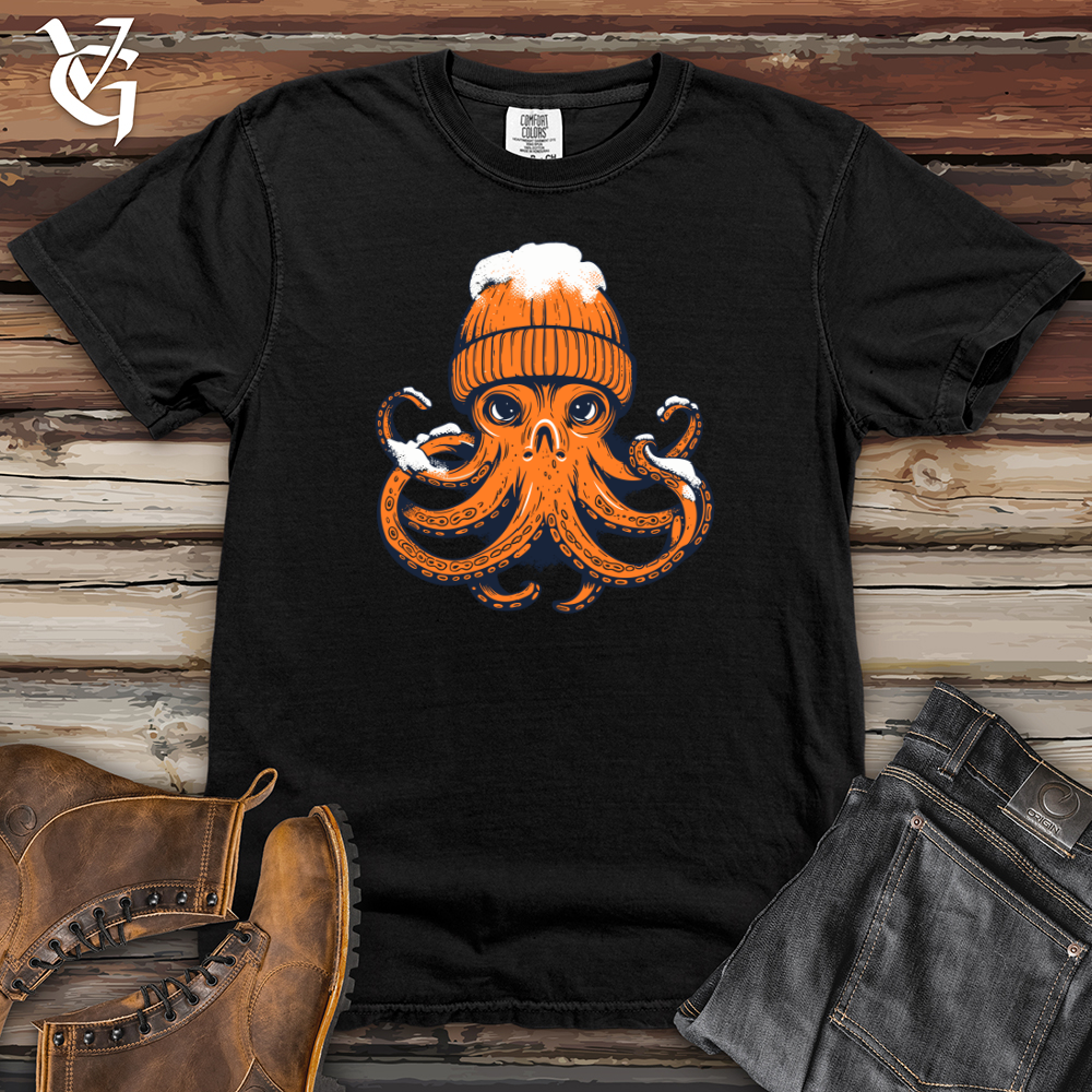 Viking Goods Vintage Snow Hat Octo Heavy Cotton Comfort Colors Tee Black / L