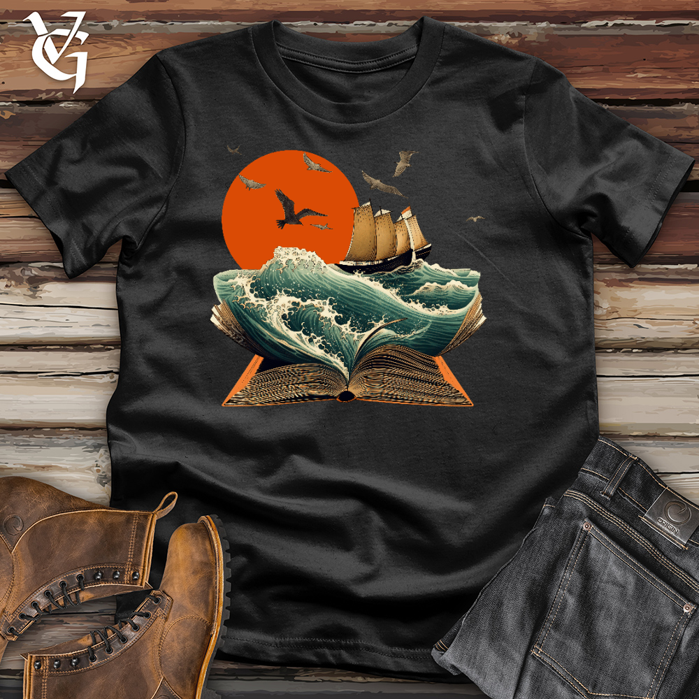 Viking Goods Waves Of Knowledge Cotton Tee Black / L