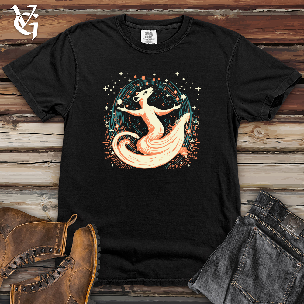 Viking Goods Weasel Cosmic Dance Heavy Cotton Comfort Colors Tee Black / L
