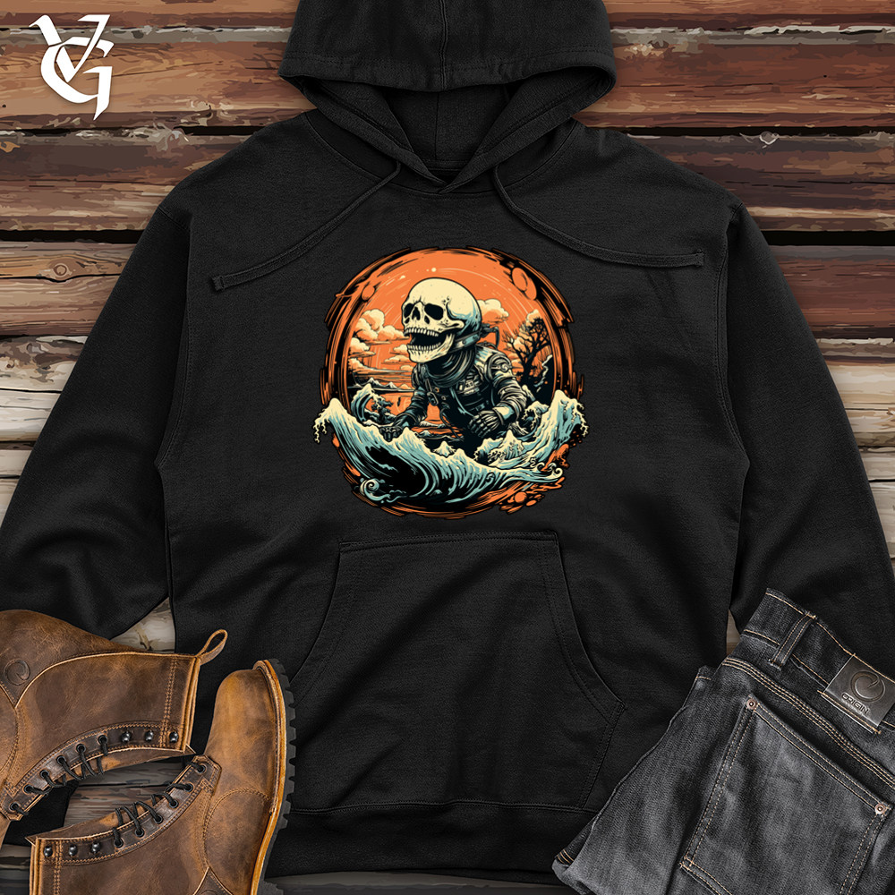 Viking Goods Whale Scaping Expedition Midweight Hooded Sweatshirt Black / L