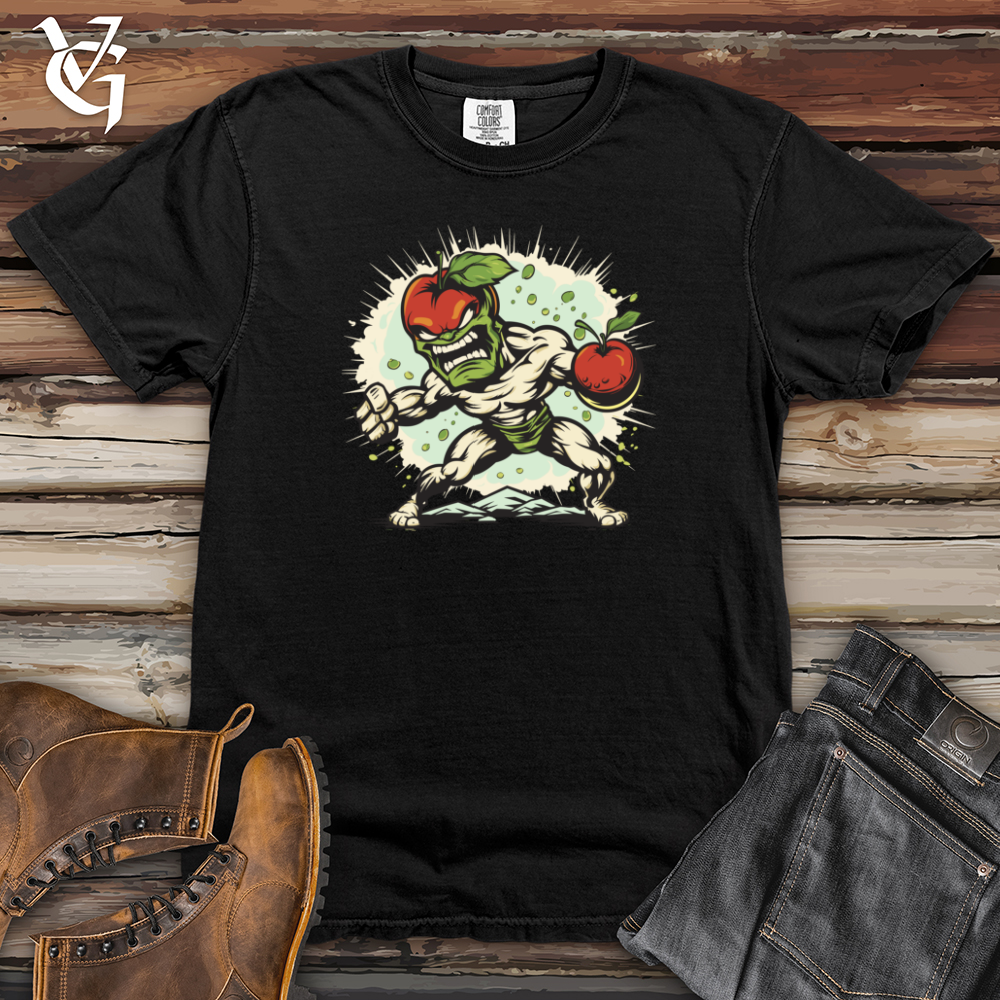 Viking Goods Whimsical Apple Warrior Heavy Cotton Comfort Colors Tee Black / L