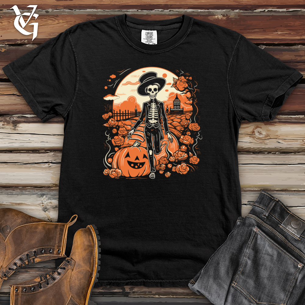 Viking Goods Whimsical Peach Haunting Heavy Cotton Comfort Colors Tee Black / L
