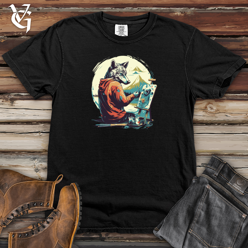 Viking Goods Wild Brush Strokes Heavy Cotton Comfort Colors Tee Black / L