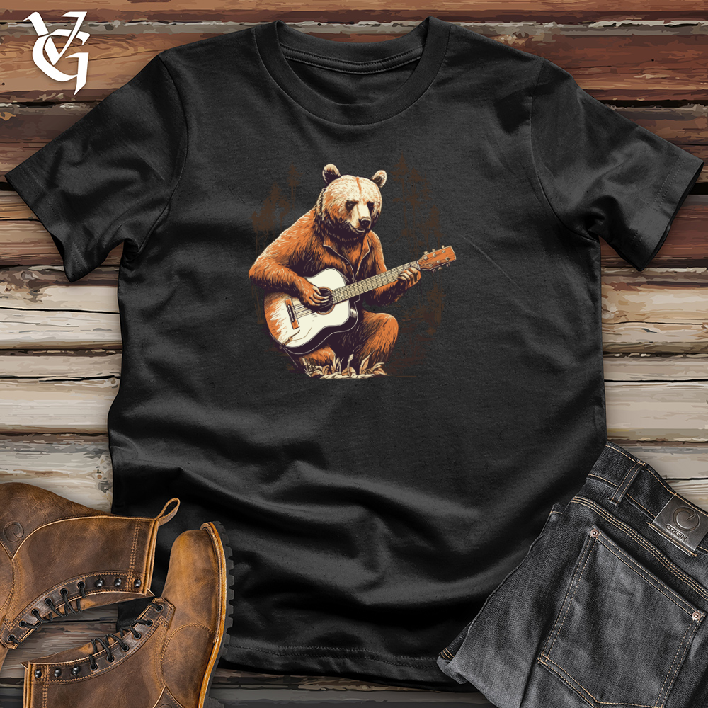 Viking Goods Wild Melodies Guitar Bear Cotton Tee Black / L