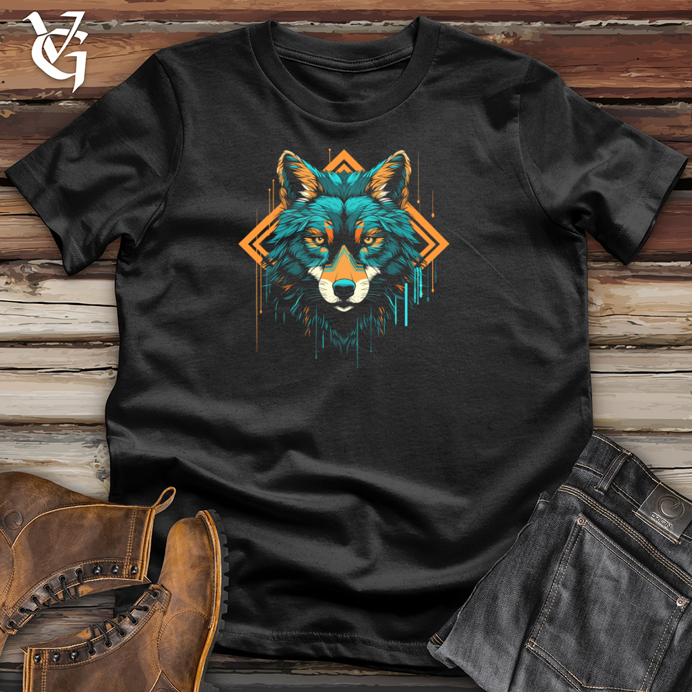 Viking Goods Wolf Geometric Gaze Cotton Tee Black / L