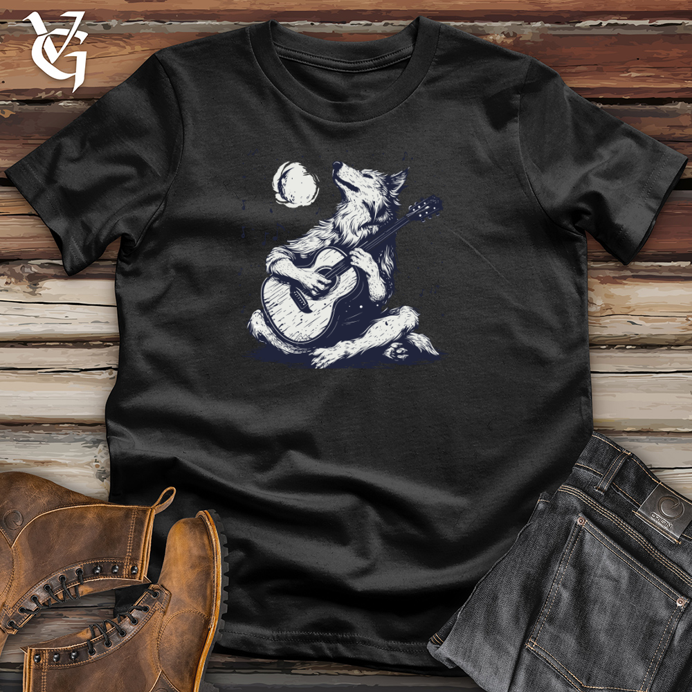 Viking Goods Wolf Moonlight Serenade Cotton Tee Black / L