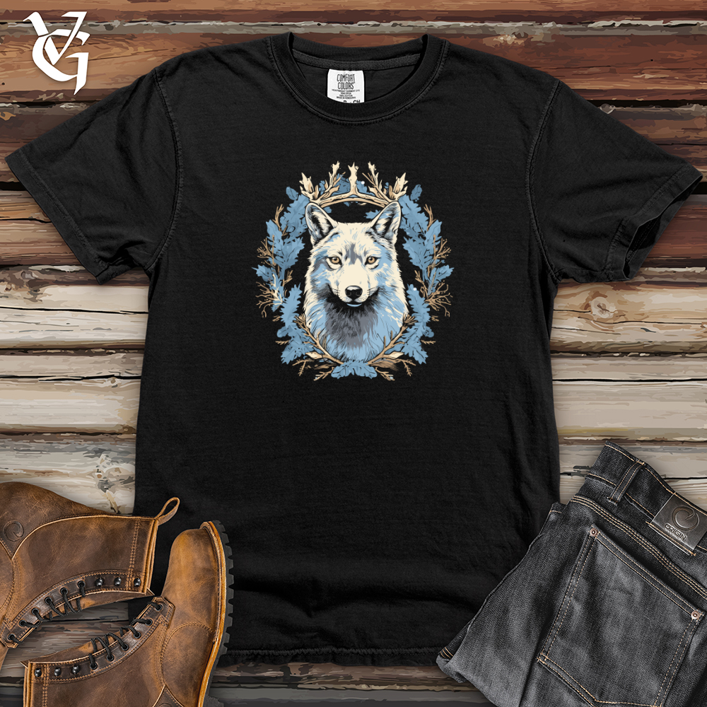 Viking Goods Wolf Winter Majesty Heavy Cotton Comfort Colors Tee Black / L