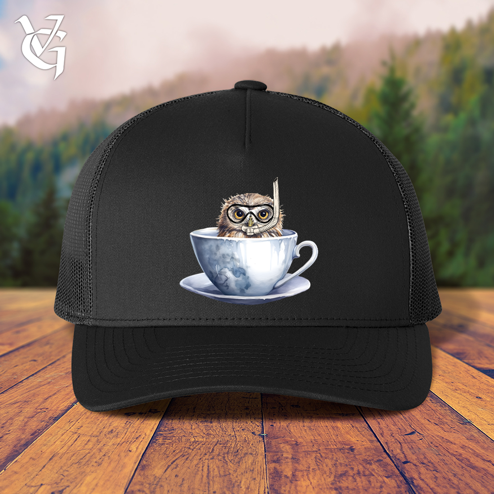 Viking Goods Snorkeling Owl Trucker Cap Black