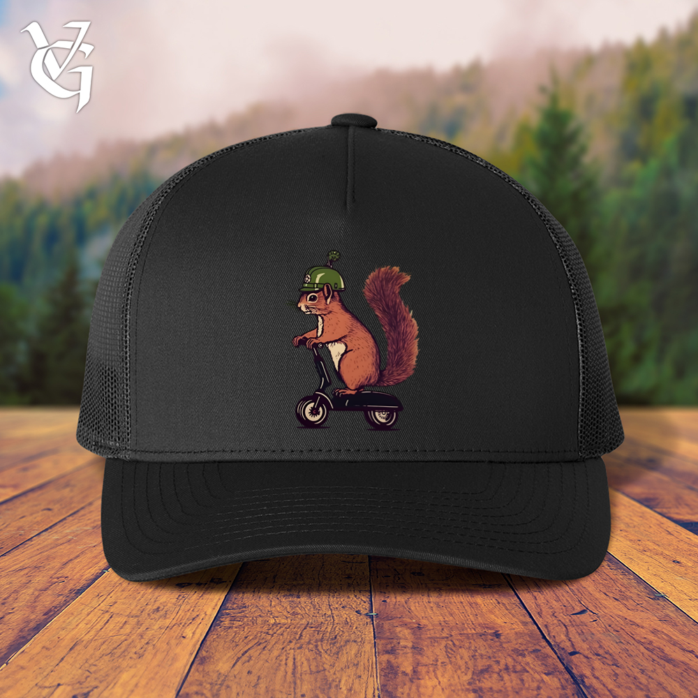 Viking Goods Squirrel Scoot Trucker Cap Black