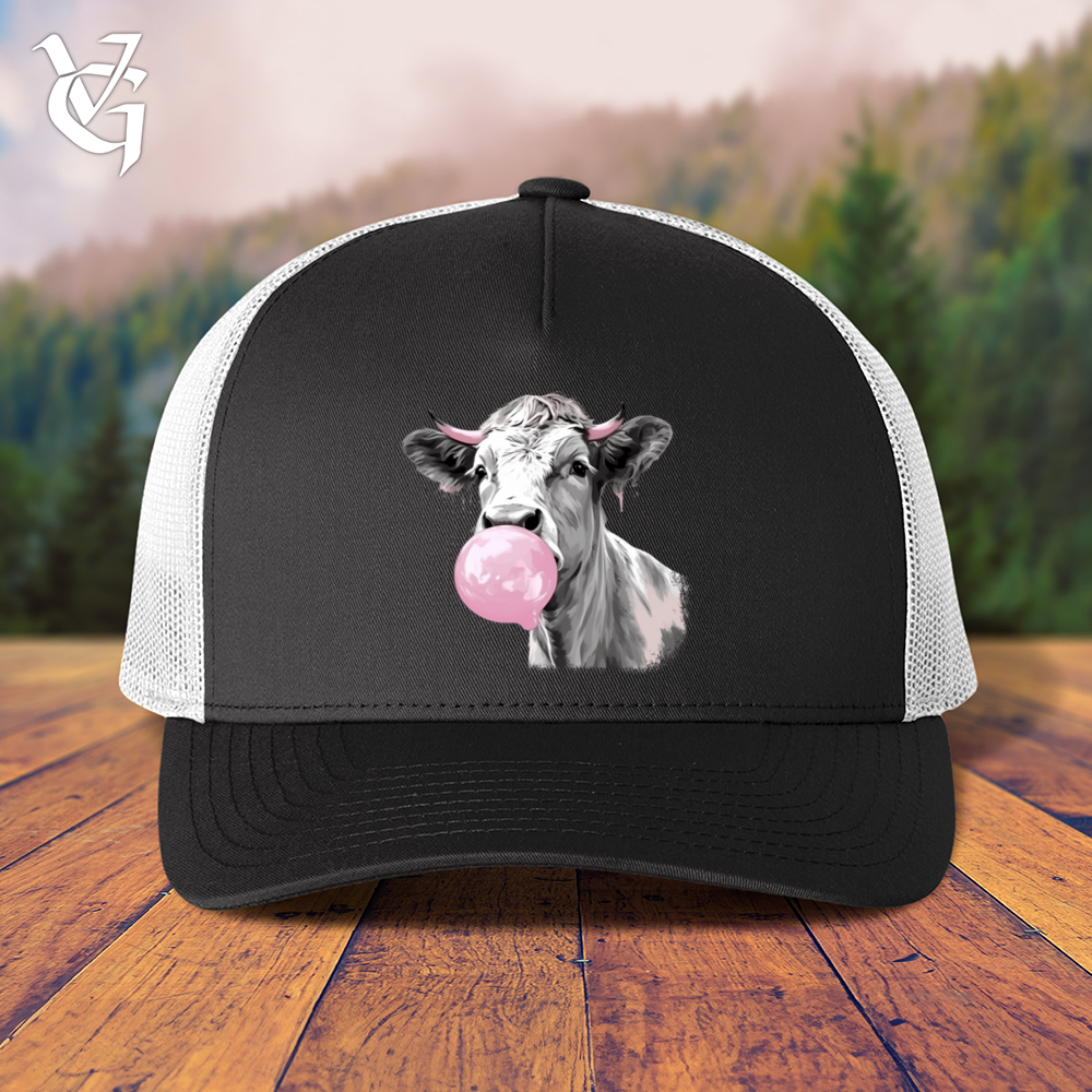 Viking Goods Cow Gum Trucker Cap Black/ White