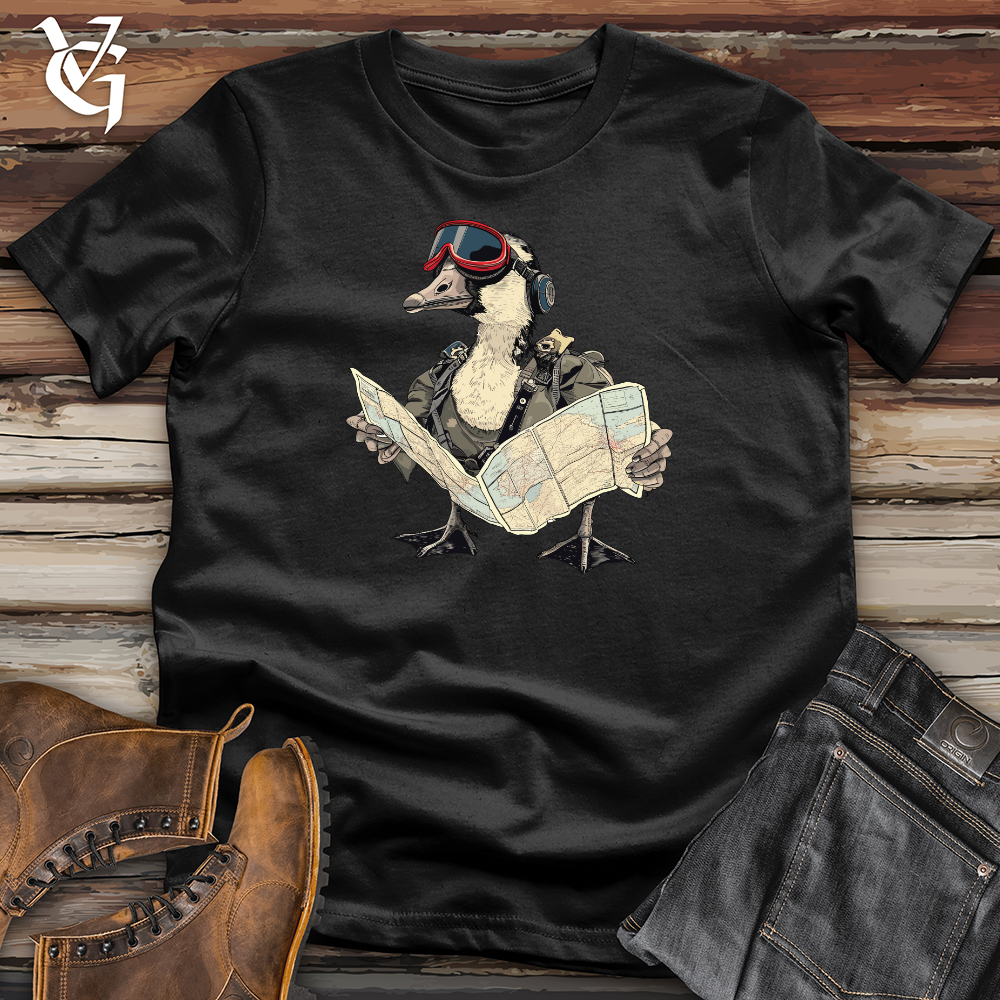 Viking Goods Aviator Duck Navigator Softstyle Tee Black / XS