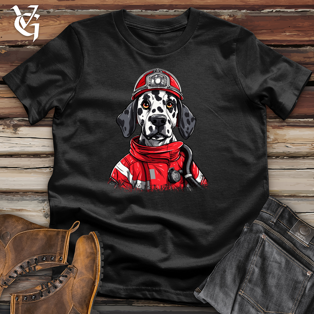 Viking Goods Dalmatian Fire Rescue Softstyle Tee Military Green / XS