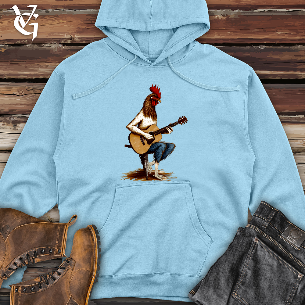 Viking Goods Chicken Guitarist Midweight Hooded Sweatshirt Lavender / L
