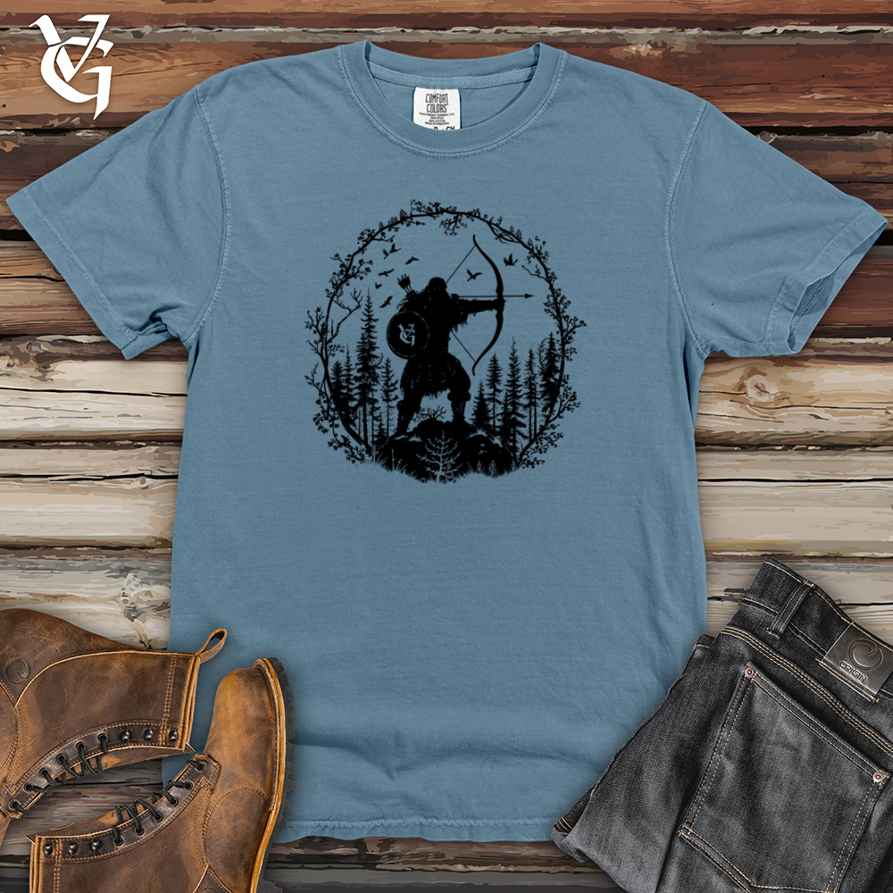 Viking Goods Archer Wilderness Silhouette Heavy Cotton Comfort Colors Tee Blue Jean / L