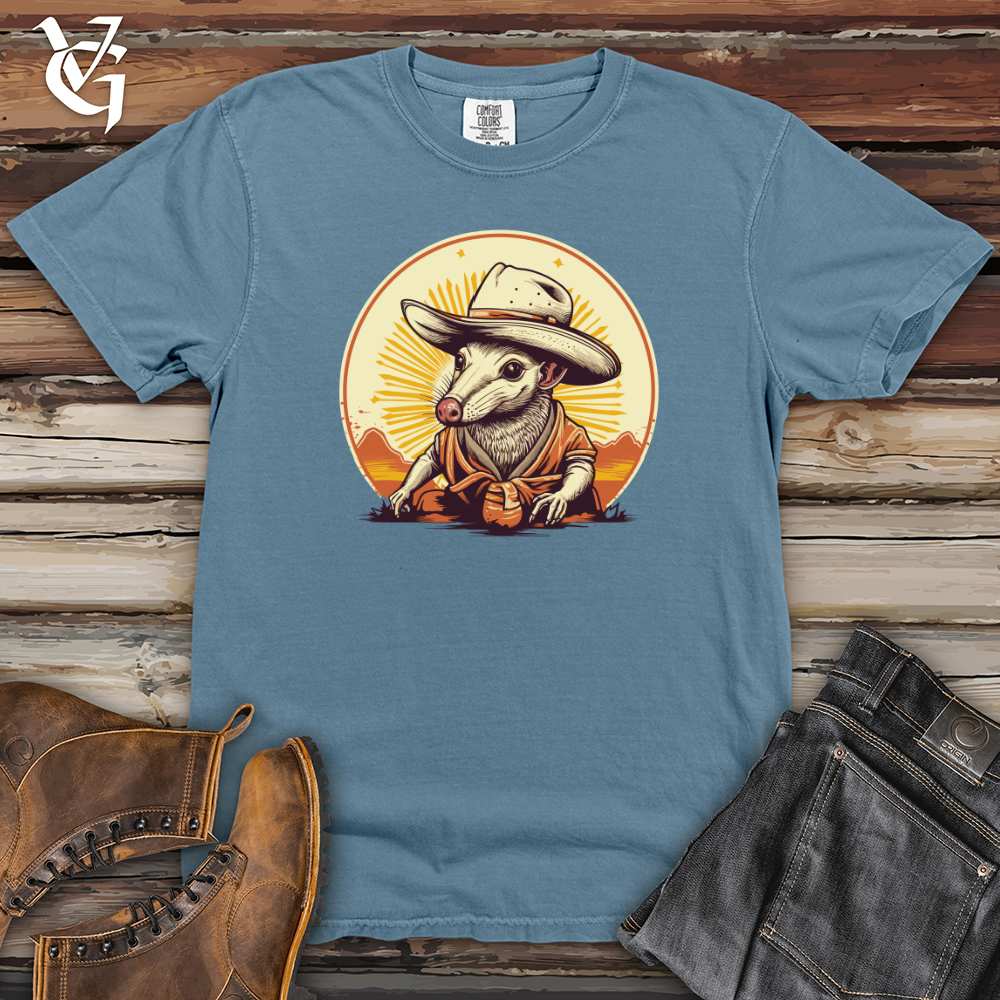 Viking Goods Armadillo Cowboy Outback Tales Heavy Cotton Comfort Colors Tee Blue Jean / L