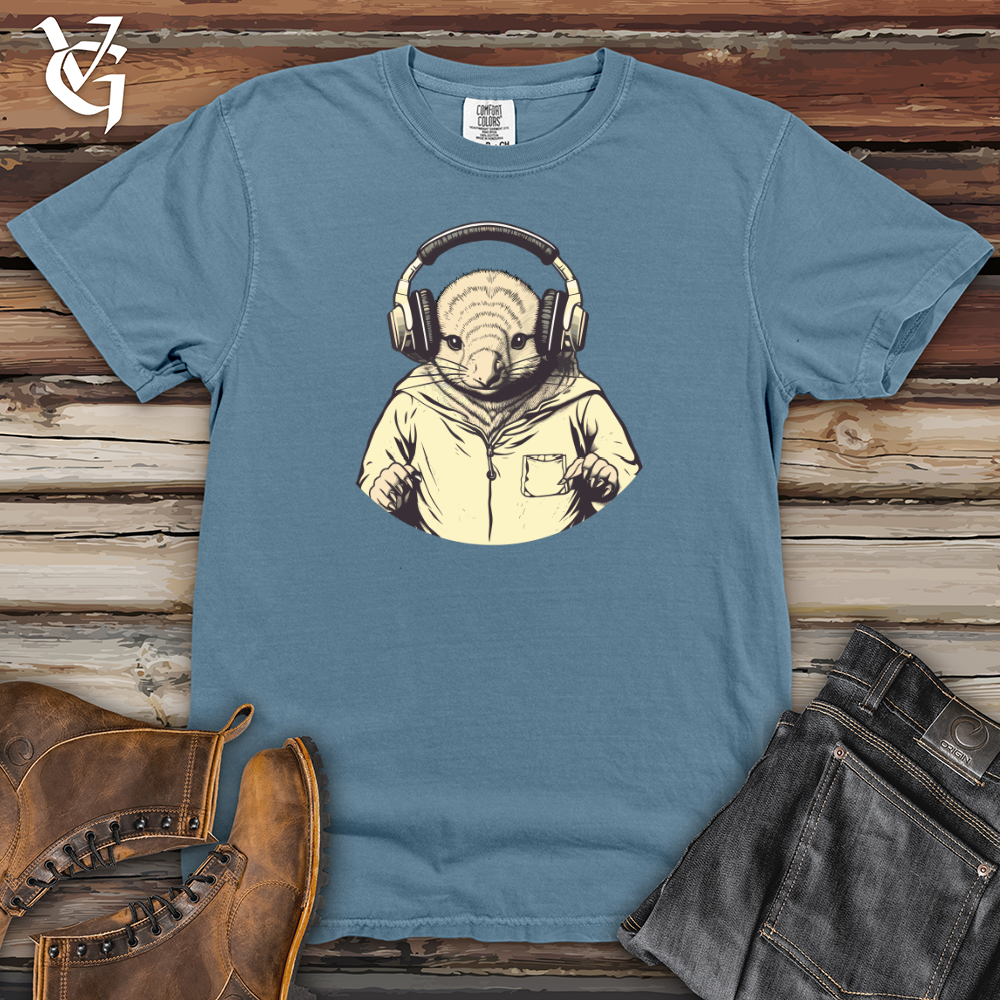 Viking Goods Armadillo Headphone Beat Vibes Heavy Cotton Comfort Colors Tee Blue Jean / L