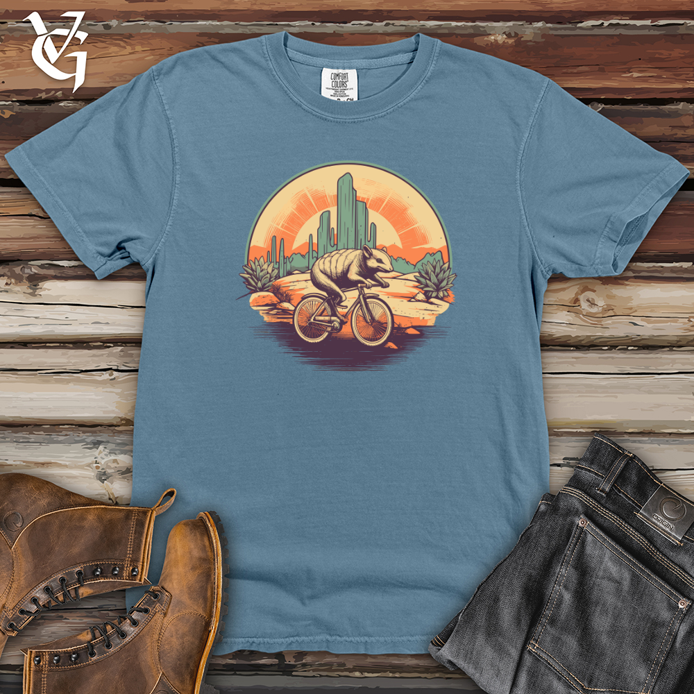 Viking Goods Armadillo Pedal Power Scenic Ride Heavy Cotton Comfort Colors Tee Blue Jean / L