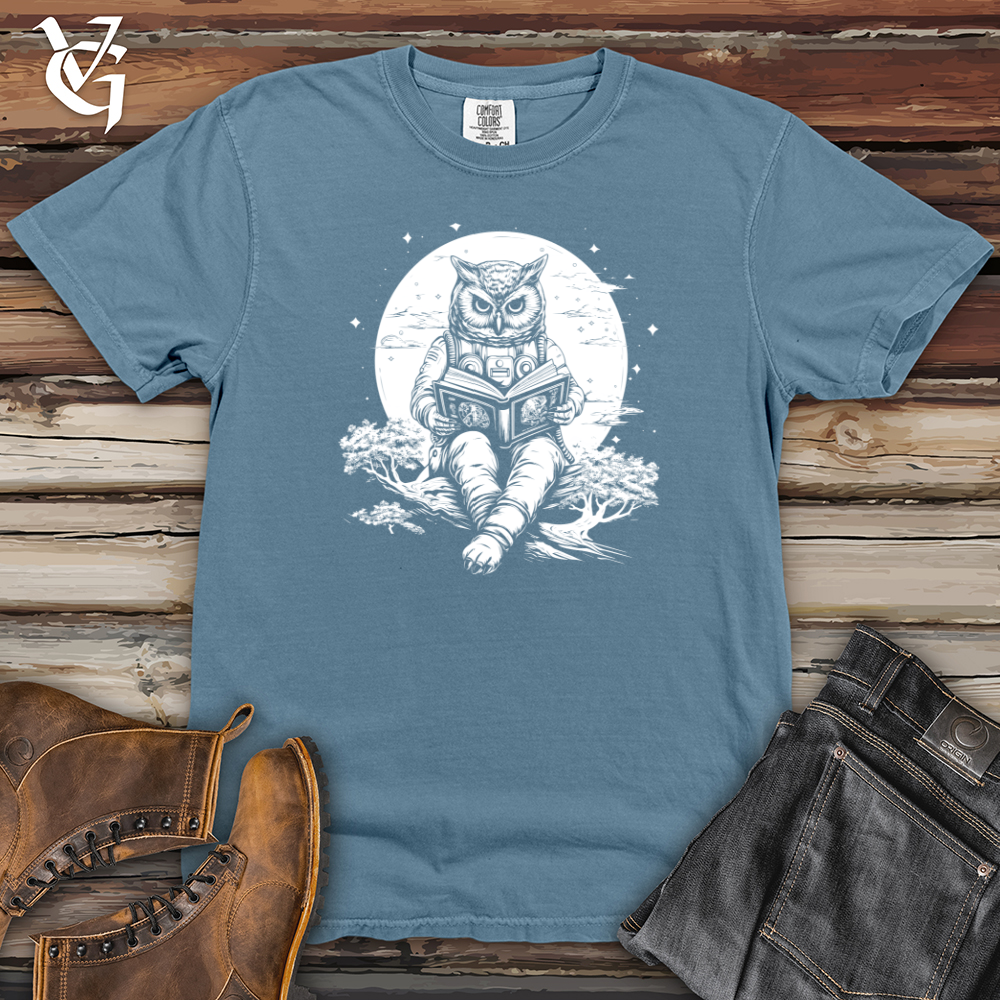 Viking Goods Astronaut Owl Heavy Cotton Comfort Colors Tee Blue Jean / L