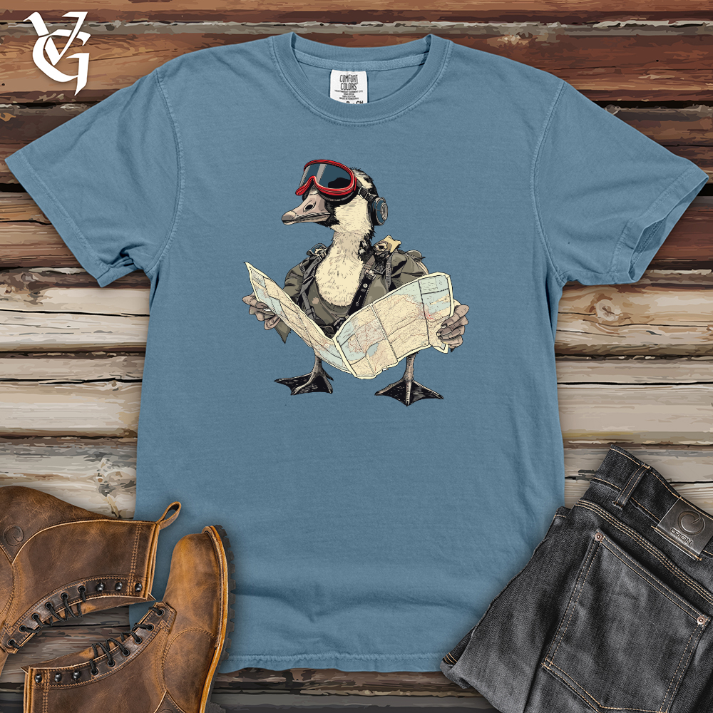 Viking Goods Aviator Duck Navigator Heavy Cotton Comfort Colors Tee Blue Jean / L