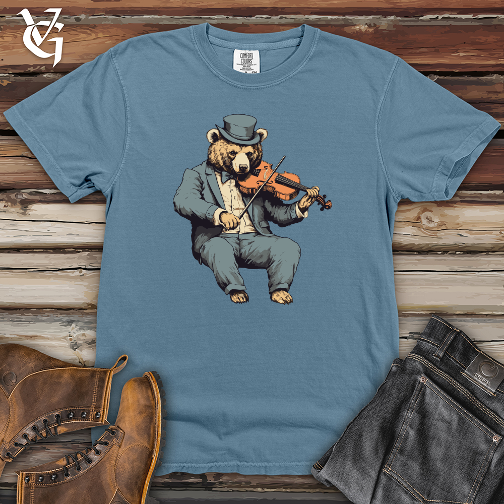 Viking Goods Bear Classical Virtuoso Heavy Cotton Comfort Colors Tee Blue Jean / L