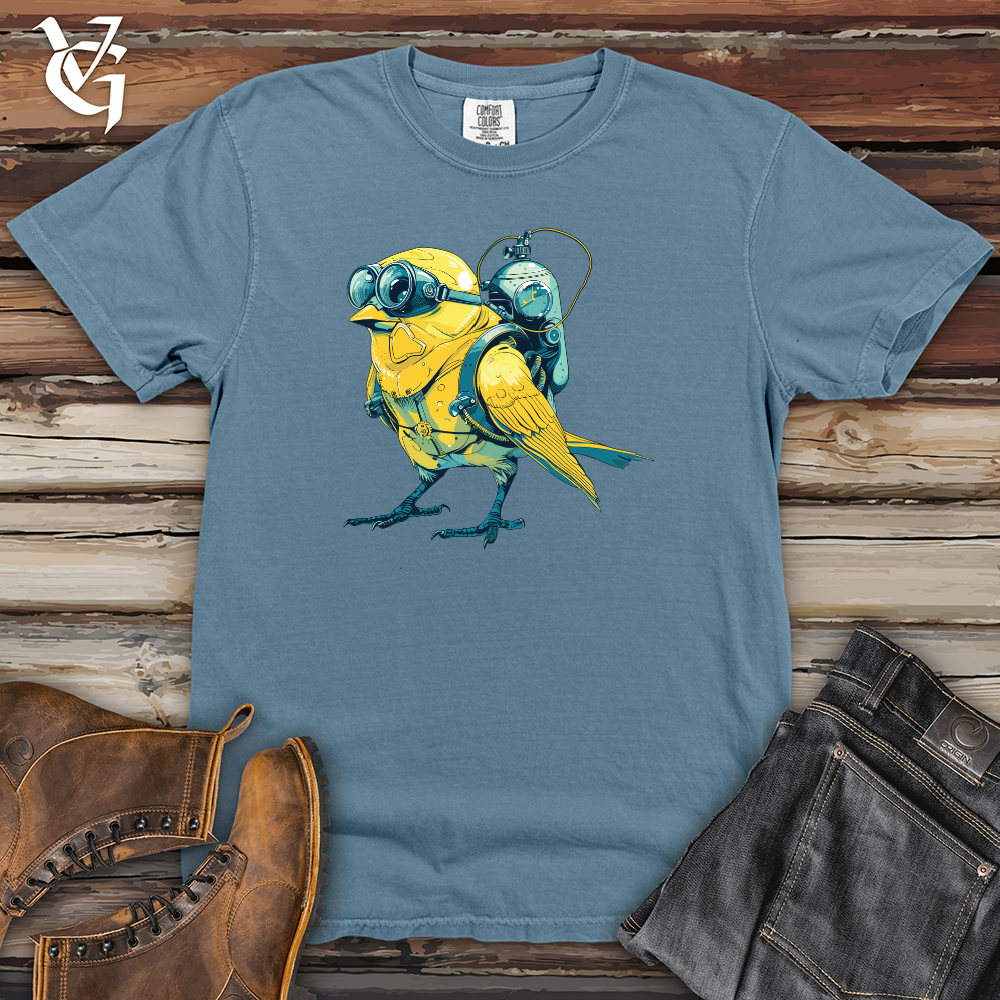 Viking Goods Bird Diver Adventure Heavy Cotton Comfort Colors Tee Blue Jean / L