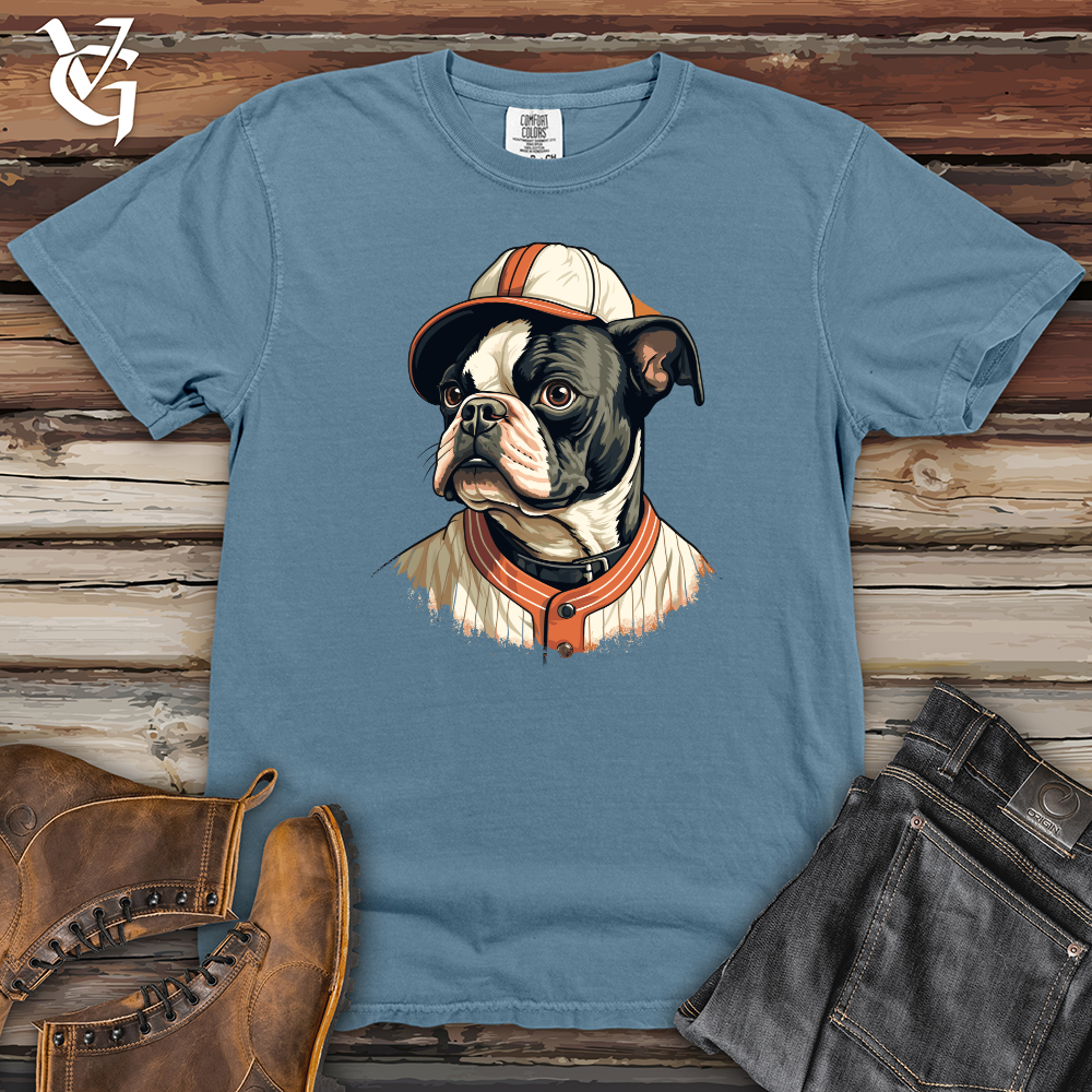 Viking Goods Bulldog Baseball League Heavy Cotton Comfort Colors Tee Blue Jean / L