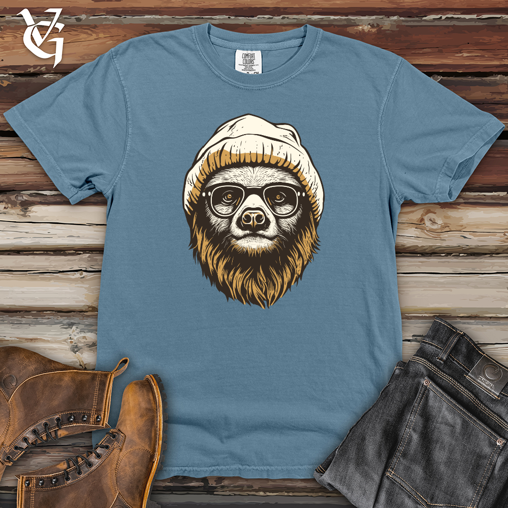 Viking Goods Chill Bean Sloth Heavy Cotton Comfort Colors Tee Blue Jean / L