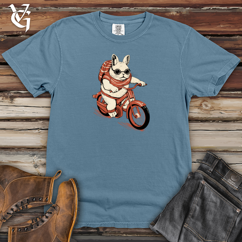 Viking Goods Chinchilla Pedal Power Cozy Ride Heavy Cotton Comfort Colors Tee Blue Jean / L