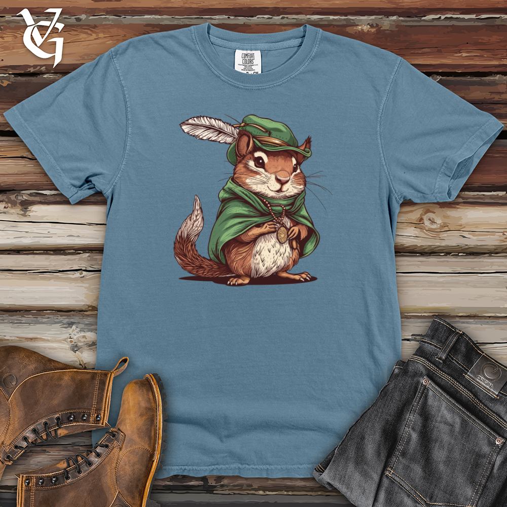 Viking Goods Chipmunk Adventurer Quest Heavy Cotton Comfort Colors Tee Blue Jean / L