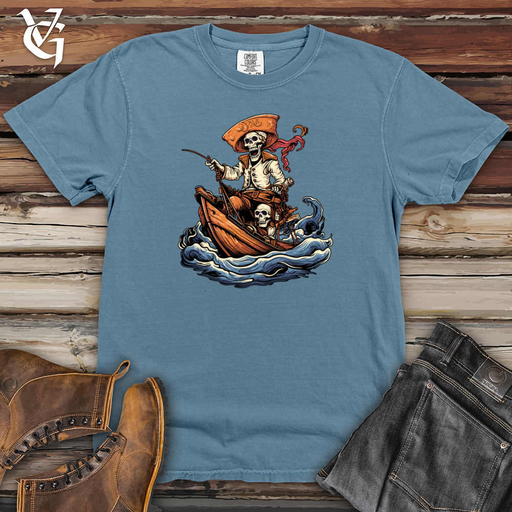 Viking Goods Cosmic Captain Goofball Heavy Cotton Comfort Colors Tee Blue Jean / L