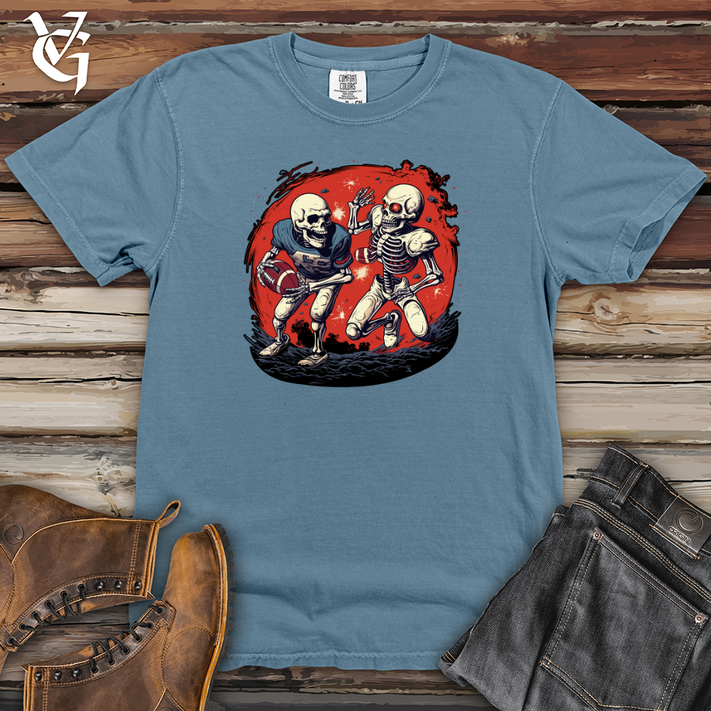 Viking Goods Cosmic Clash Gridiron Heavy Cotton Comfort Colors Tee Blue Jean / L