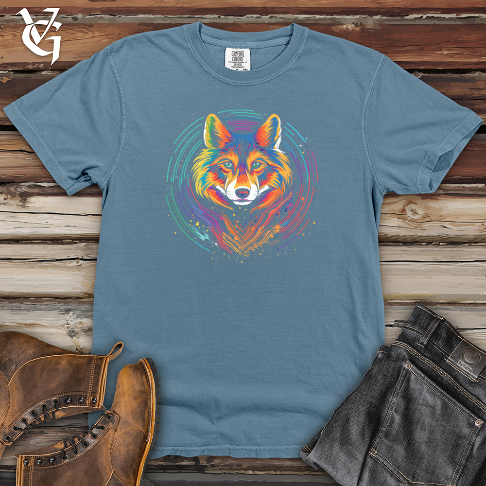 Viking Goods Cosmic Fox Vibrance Heavy Cotton Comfort Colors Tee Blue Jean / L