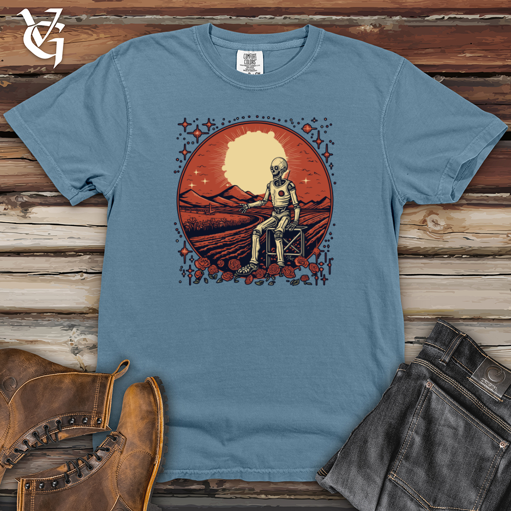 Viking Goods Cosmic Harvest Farmer Heavy Cotton Comfort Colors Tee Blue Jean / L