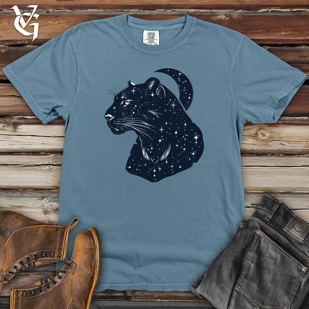 Viking Goods Cosmic Panther Essence Heavy Cotton Comfort Colors Tee Blue Jean / L