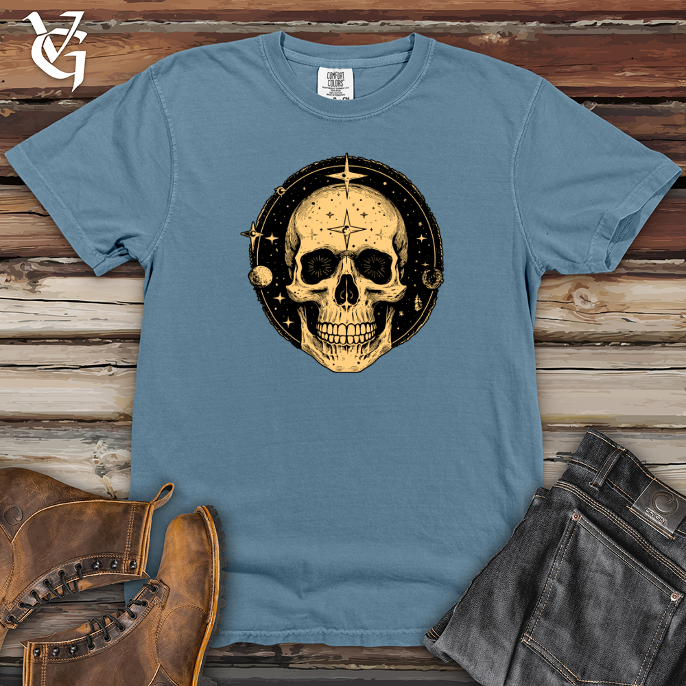 Viking Goods Cosmic Skull Heavy Cotton Comfort Colors Tee Blue Jean / L