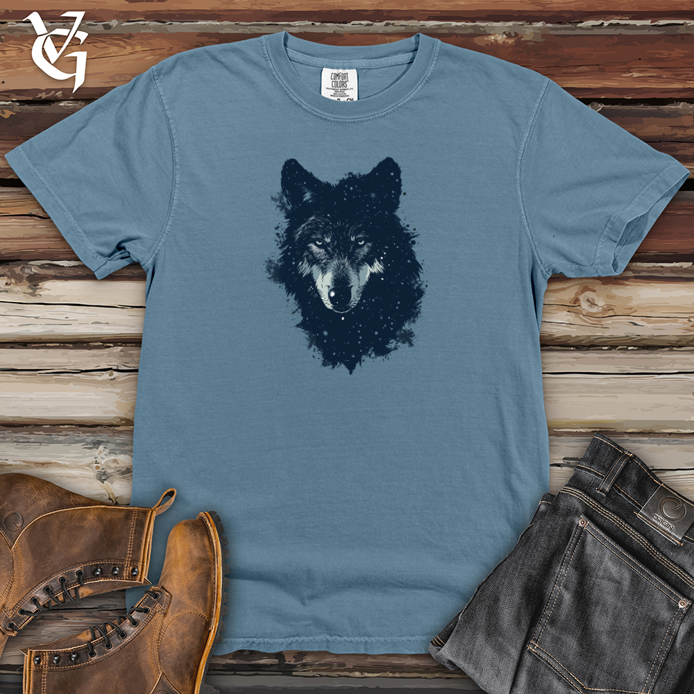 Viking Goods Cosmic Wolf Essence Heavy Cotton Comfort Colors Tee Blue Jean / L