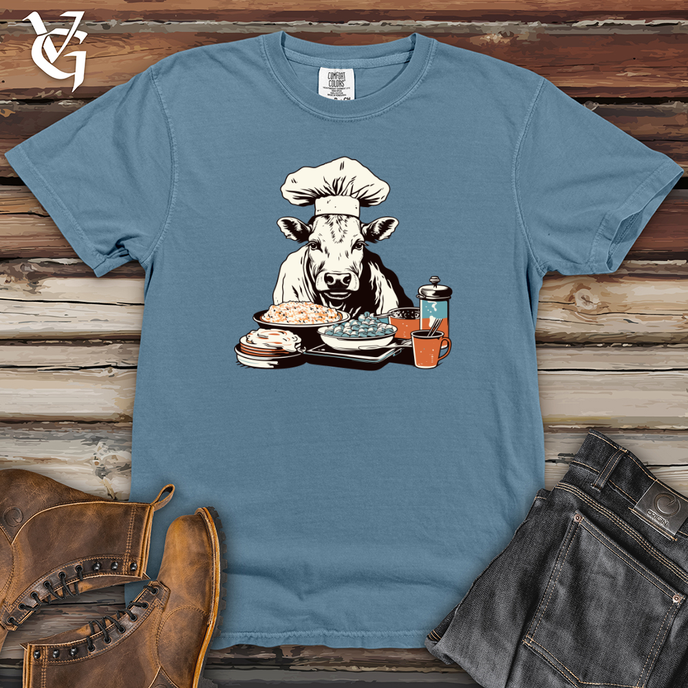 Viking Goods Cow Culinary Delight Heavy Cotton Comfort Colors Tee Blue Jean / L
