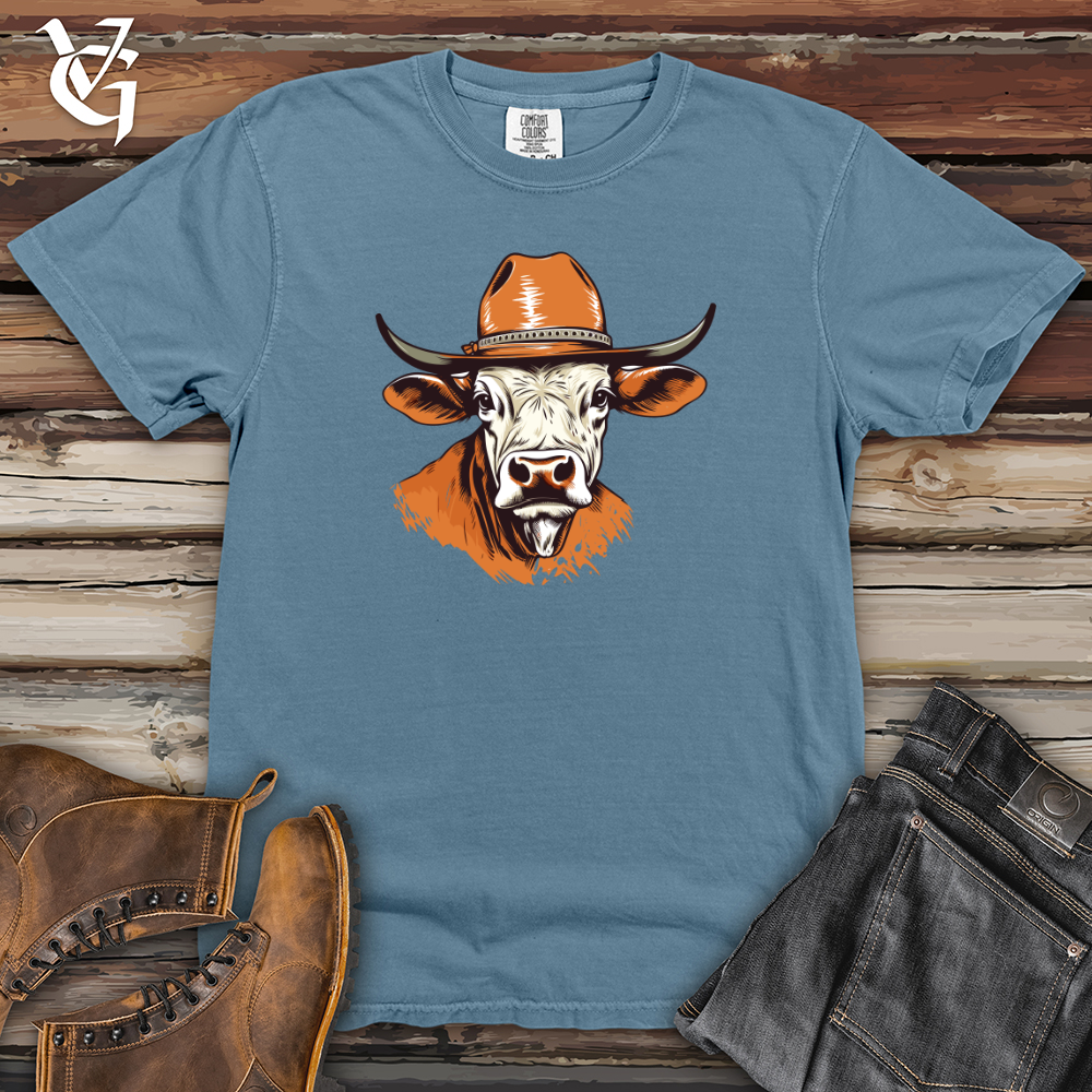 Viking Goods Coyote Moonlit Howl Cowboy Style Heavy Cotton Comfort Colors Tee Blue Jean / L