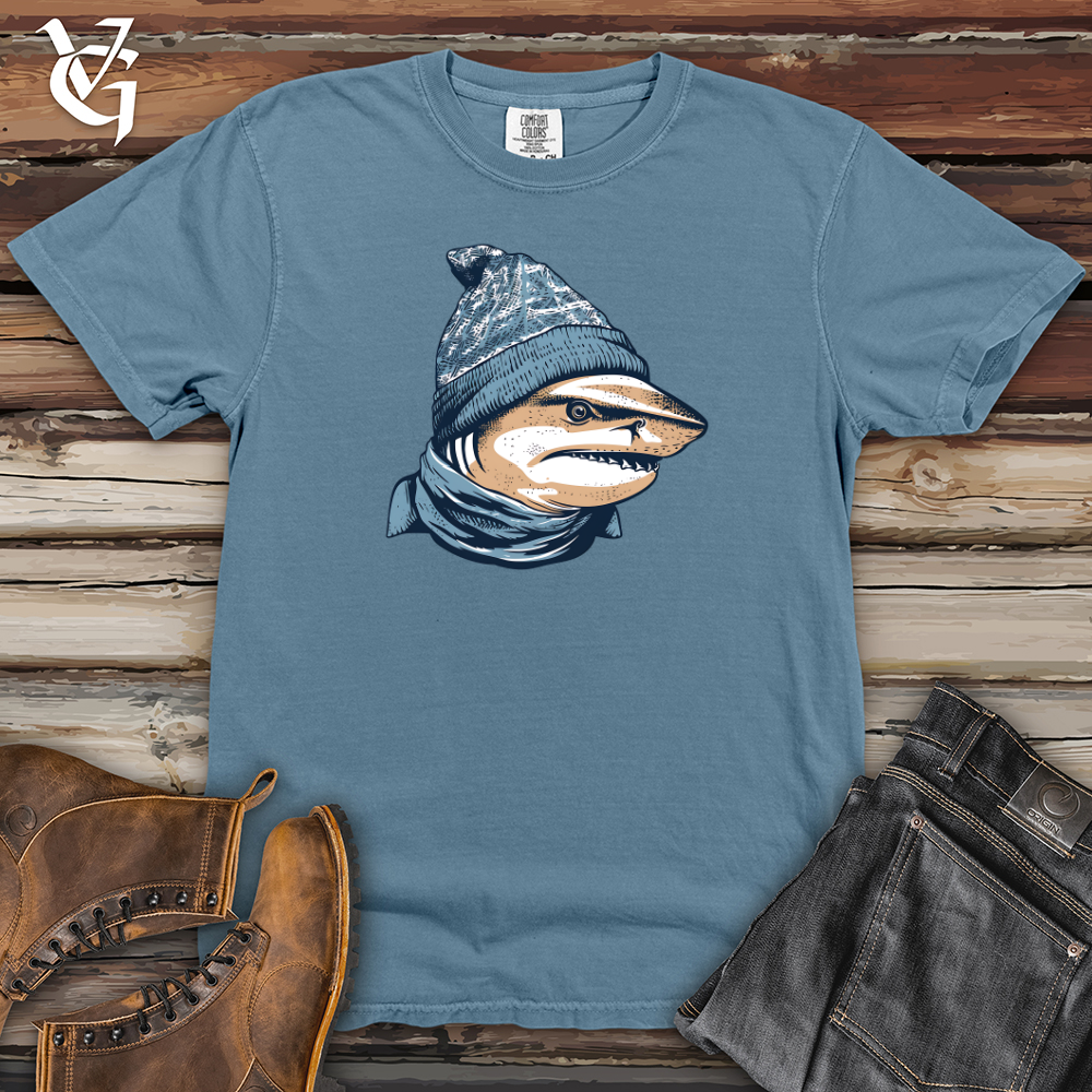 Viking Goods Cozy Shark Vibes Heavy Cotton Comfort Colors Tee Blue Jean / L
